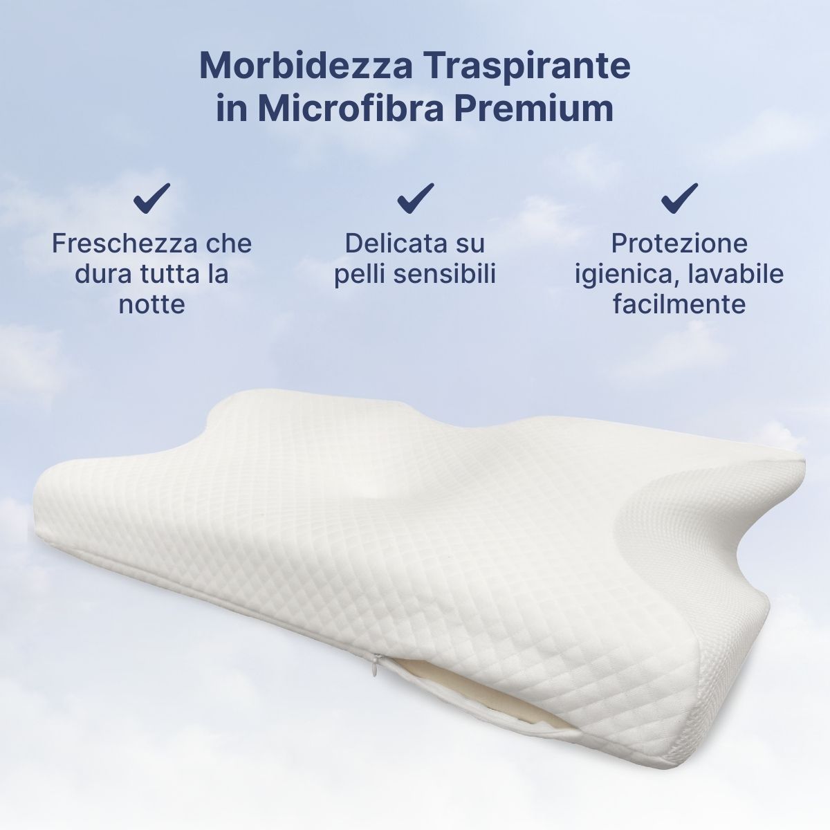 Federa Traspirante in Microfibra Morbida per OrthoSleep™