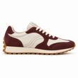 Concept Seloria Rétro Bordeaux e avorio: sneaker vista laterale su fondo bianco